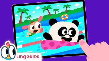 RACE in the POOL 🏊‍♀️🌟 | Sports Games for Kids | Lingokids