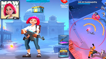 Mow Zombies - Gameplay (Part-1): Android iOS GamePlay FHD.