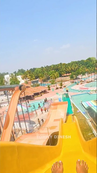 fastest water slides in athisayam theme park #shortsvideo #amusementpark #waterslide #gopro
