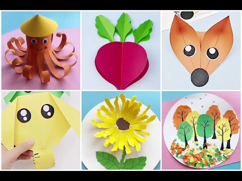 14 Easy Paper Art & Crafts for Kids | Creating Paper Plate Animals | Paper Craft Activities for Kids