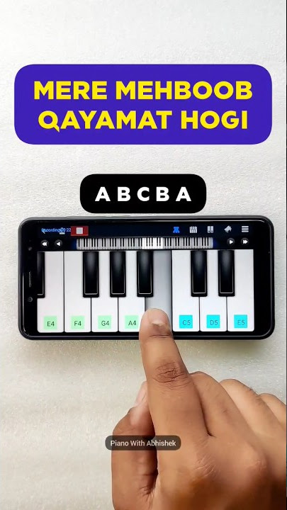 Mere Mehboob Qayamat Hogi | Mobile Piano Tutorial