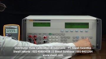 Fluke Calibration Demo Video :  Cara kalibrasi multimeter digital menggunakaan 5080A
