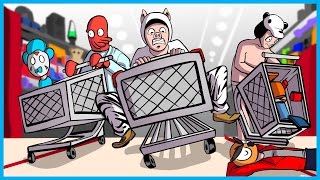 Black Friday Shopping Madness - Garrys Mod Shopping Cart Hide And Seek Mod Funny Moments