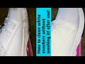 How to clean white sneakers without washing it!