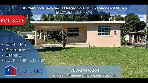 Spacious 4-Bedroom Home with Over 1500m² of Land in Yabucoa, PR | Fruit Trees & Expansion Potential
