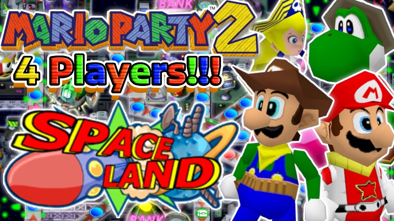 Mario Party 2: Episode 3 - Space Land [4 PLAYERS!] - YouTube