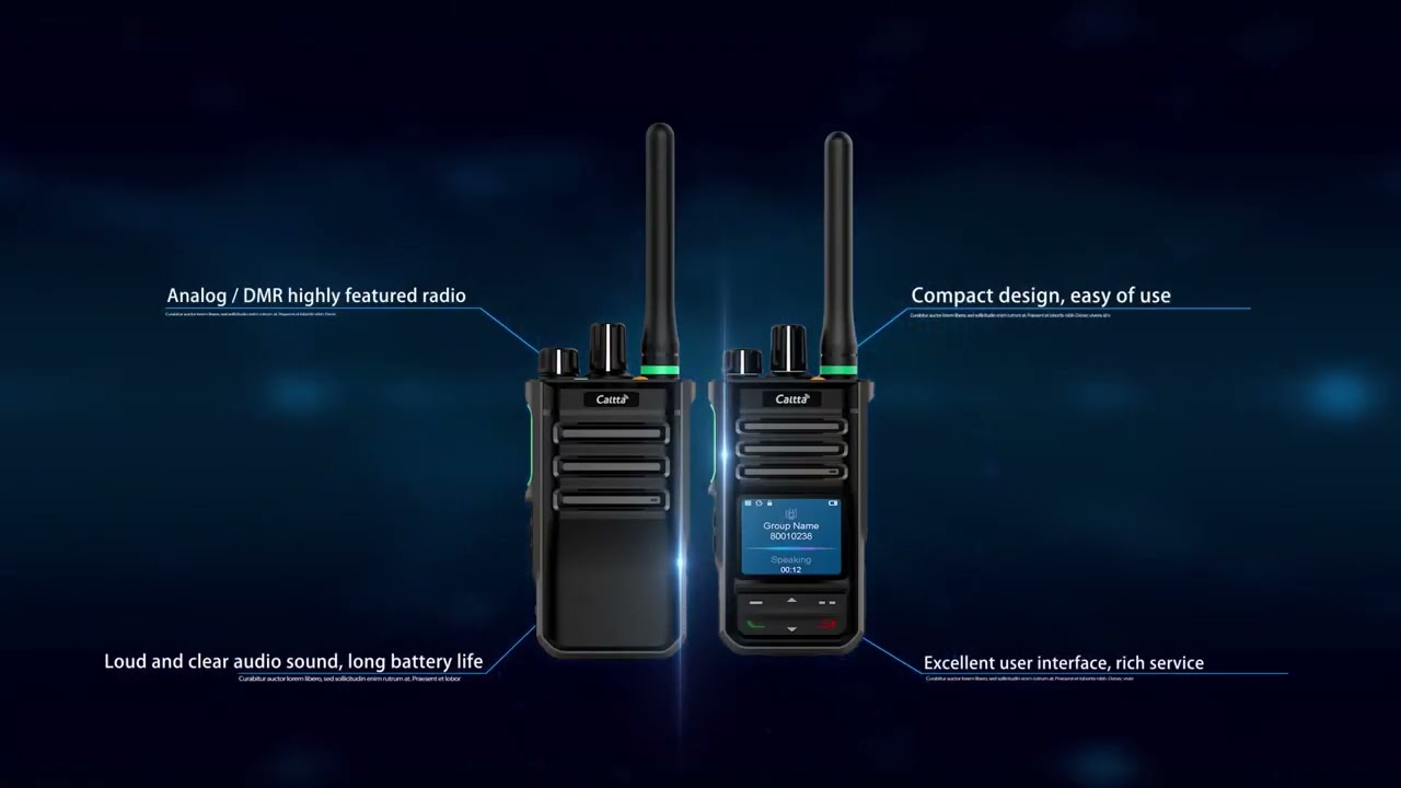 Caltta PH600 and PH660 Digital DMR Compact Handheld Walkie Talkie Two Way Radio