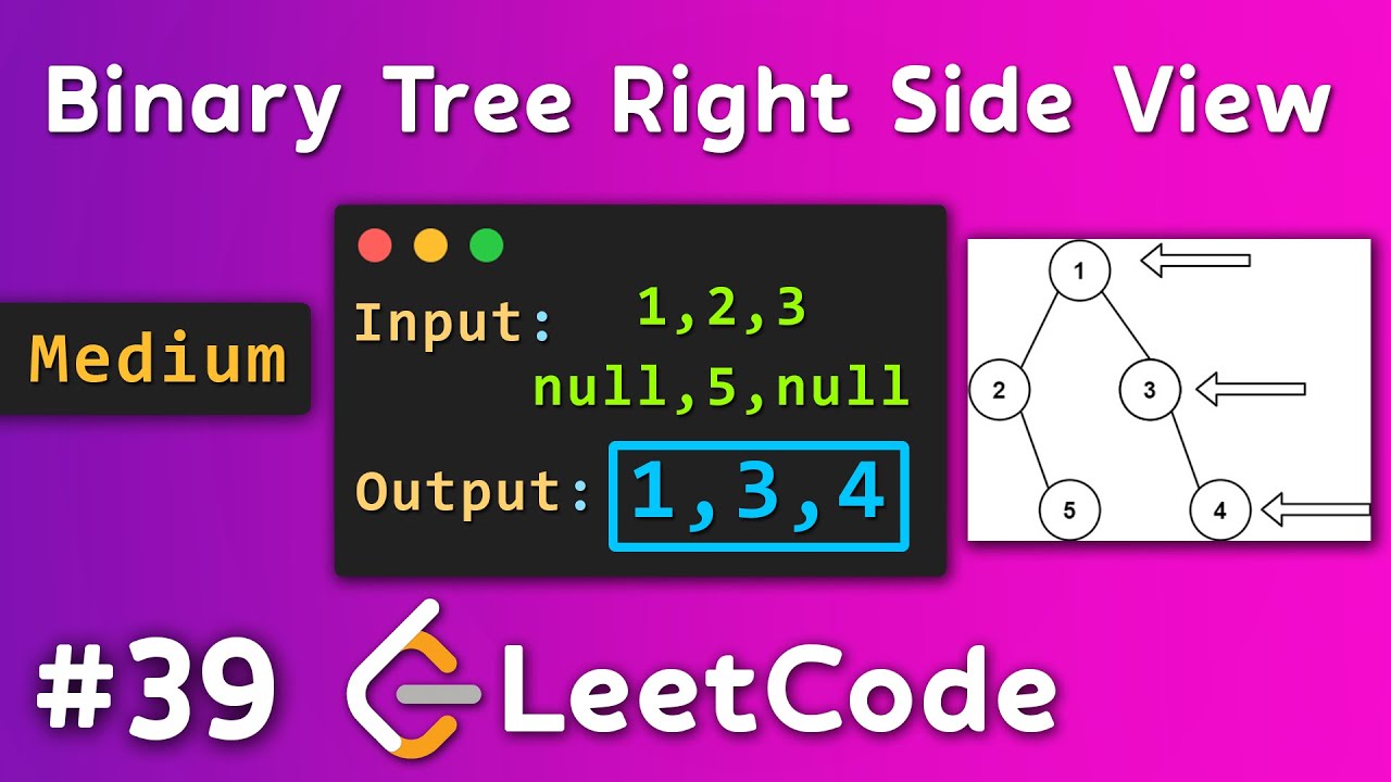 Binary Tree Right Side View Çözümü - LeetCode Algoritma Çözümleri 39 ...