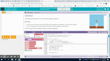 Code.org Lesson 19 Collision Detection