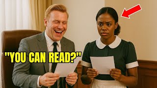 Millionaire Scoffed: "Translate This and My Salary Is Yours"–He Froze When the Black Maid Replied