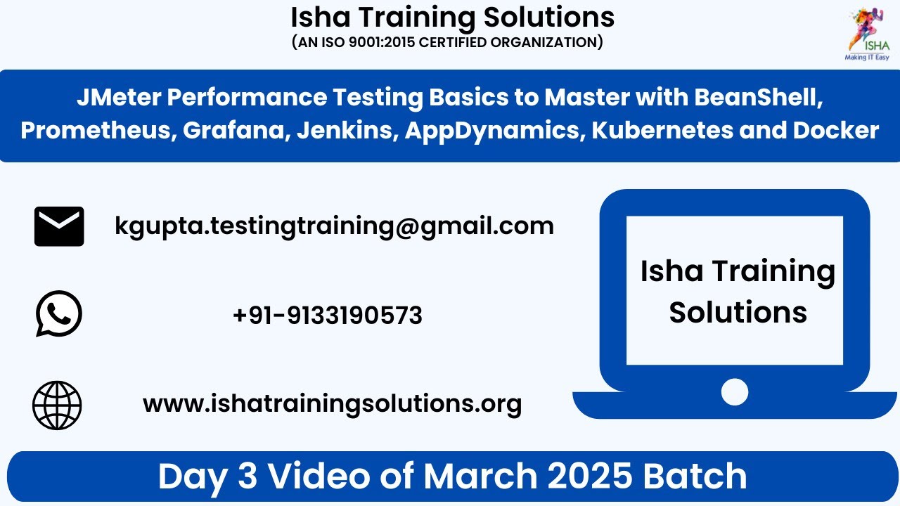 JMeter Performance Testing Basics to Master Day3 on 7th March.Contact ...