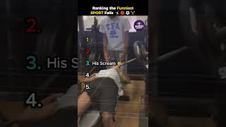Ranking the Funniest SPORT Fails 🤸‍♂️🏀⚽🏋️‍♂️ #shorts #sportfails