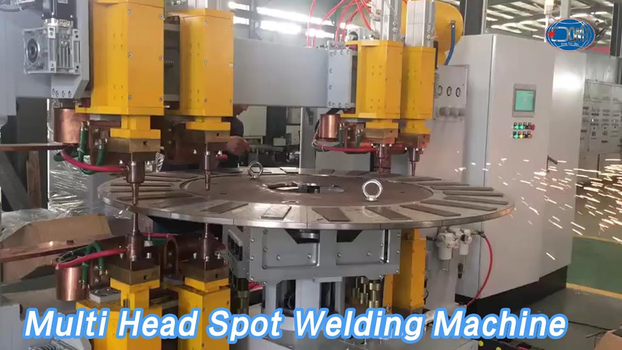 Automatic Multi Head Spot Welding Machine 3500N 50mm Stroke For Car ...