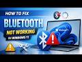 How To Fix Bluetooth Not Working on Windows 11 ( 2026 Guide )