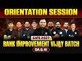 GATE 2027 Preparation | DA & AI | Vijay Rank Improvement Batch Orientation Session