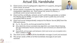 Week 5 : Lecture 31 : Secure Sockets Layer (SSL) and Transport Layer Security (TLS): Part 2