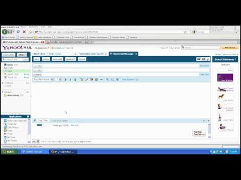 how to attach file in yahoomail