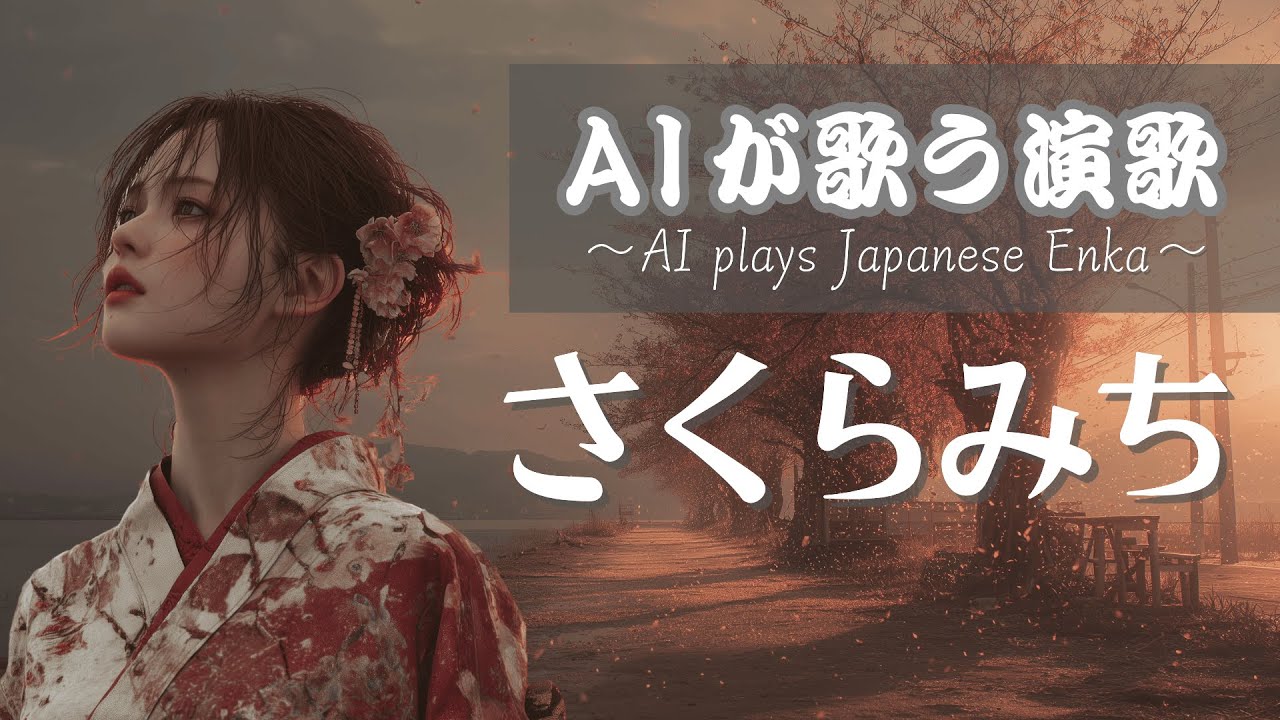 【AI音楽/AI演歌】さくらみち AI plays Japanese Enka