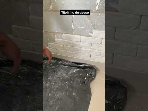 Tijolinho de gesso.
