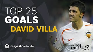 TOP 25 GOALS David Villa in LaLiga Santander