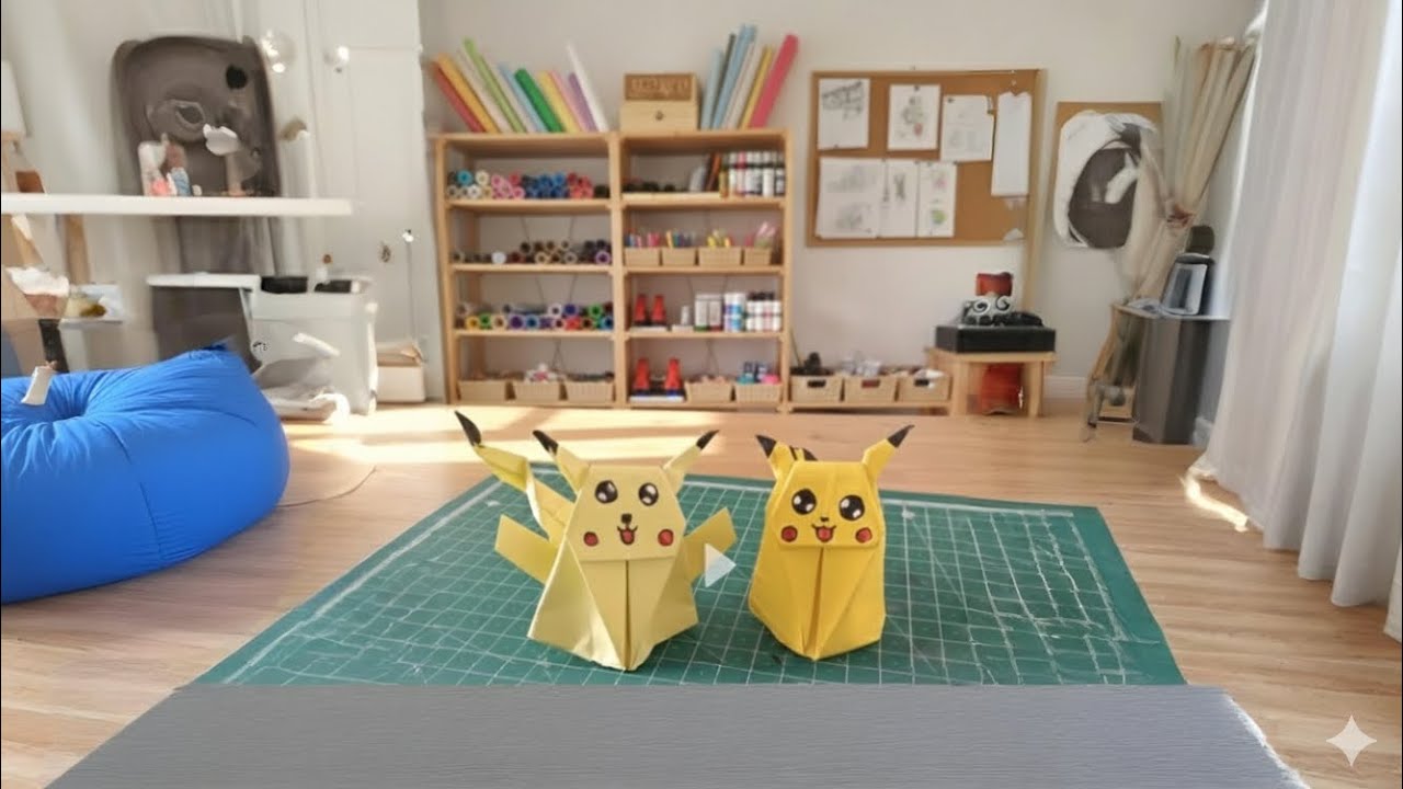 How to Make Pikachu with Paper | Easy Pokémon Craft Tutorial for Kids ...