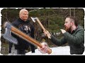 Unboxing and Testing a Viking Axe from Sweden