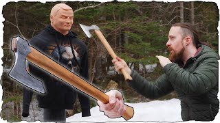 Unboxing and Testing a Viking Axe from Sweden