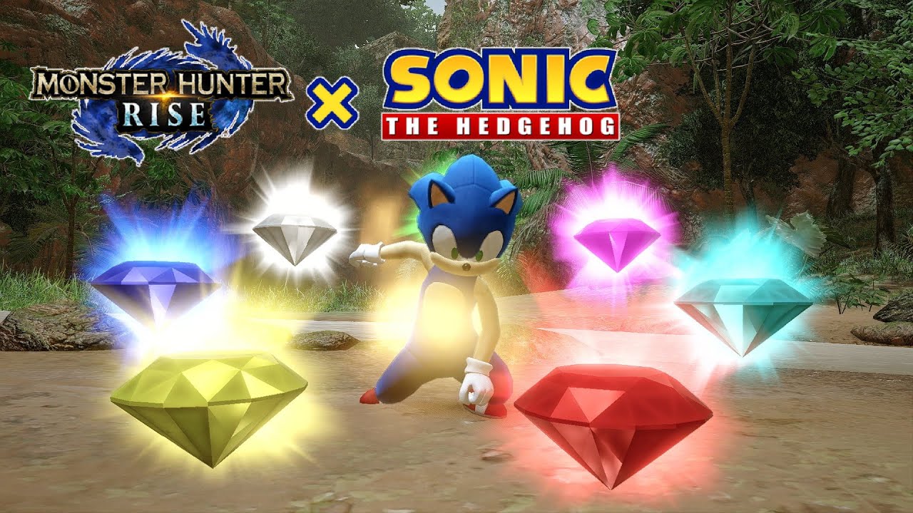 MHRise x Sonic Collaboration - Palico and Palamute Layered Armor - Gotta Hoard Fast! (Solo IG)