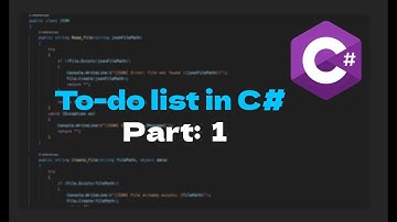 Basic To-Do list in C# | Part: 1