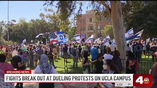 Confrontations occur at UCLA campus amid ongoing protests