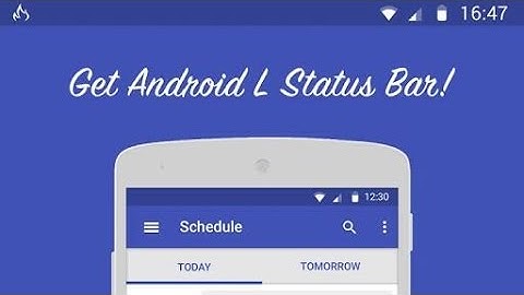 Get Android lollipop status bar without root | HD