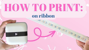 How To Print with the We R Memory Keepers Print Maker: Printing on Ribbon
