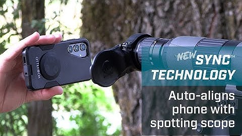MagView S1 or S1 mini SYNC Spotting Scope Adapter. Auto-aligns phone with spotting scope.
