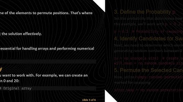 How to Swap Elements in an Array with a Probability of p Using Python