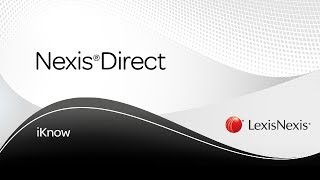 NexisDirect iKnowledge - Selecting News Sources