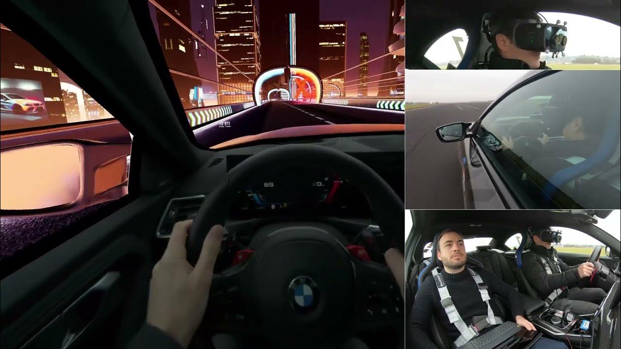 How to drive a BMW with a Virtual Reality Headset - YouTube