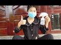 Poor nurse girl collect and reuse old clothes and share Breast Pump Tutorial. 看護師の女の子と授乳