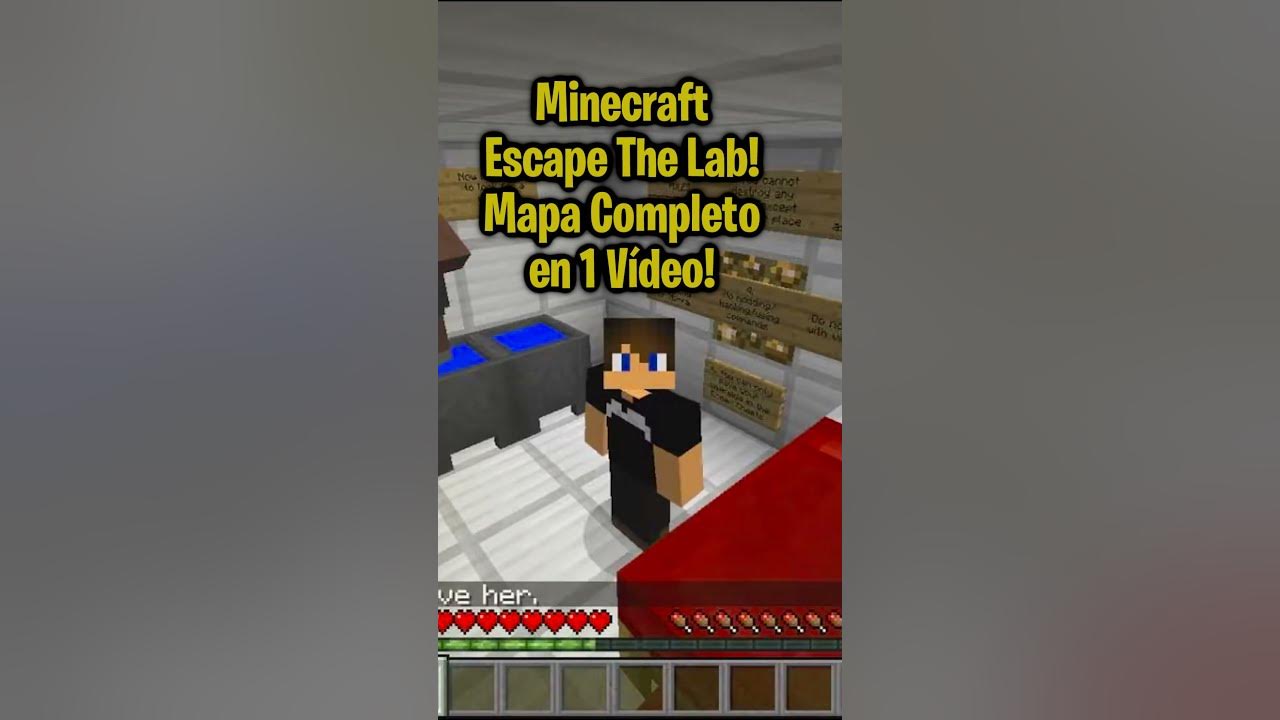 Minecraft - Mapa "Escape The Lab" en 1 Vídeo! #shorts #minecraft # ...