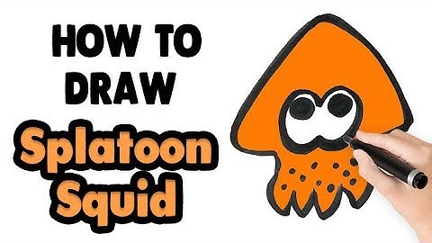 How to Draw Splatoon Squid - Drawing Step by Step for Beginners - How to Draw Easy Things