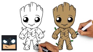 How To Draw Groot | YouTube Studio Art Tutorial screenshot 1