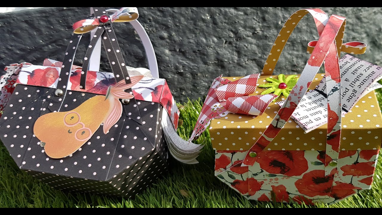 oh la la !! magnifique Panier pique nique avec Kevin #couture #scrapbooking