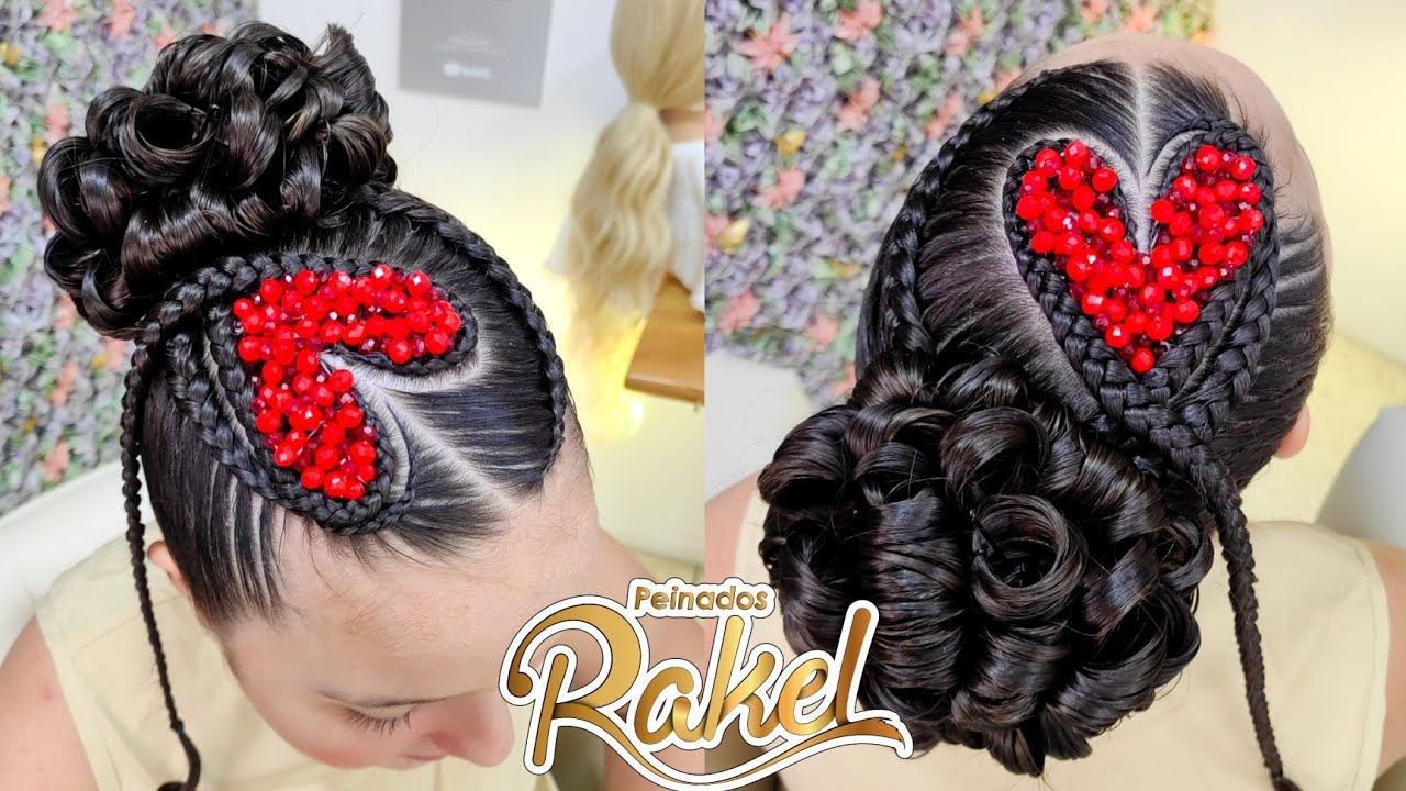 Recogido Alto Con Corazón Para San Valentín ❤ / Peinados Rakel