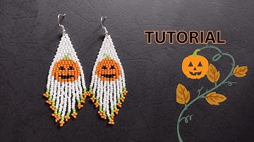 halloween beaded earrings making video tutorial step by step