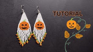 halloween beaded earrings making video tutorial step by step