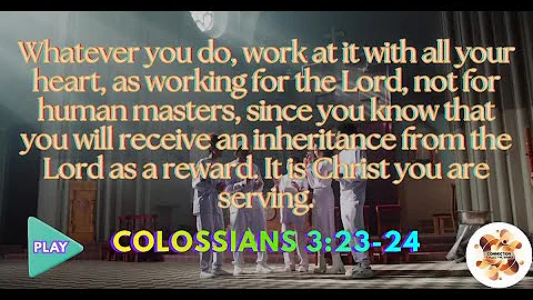💪 Work With All Your Heart | Colossians 3:23-24 Prayer | Monday Focus