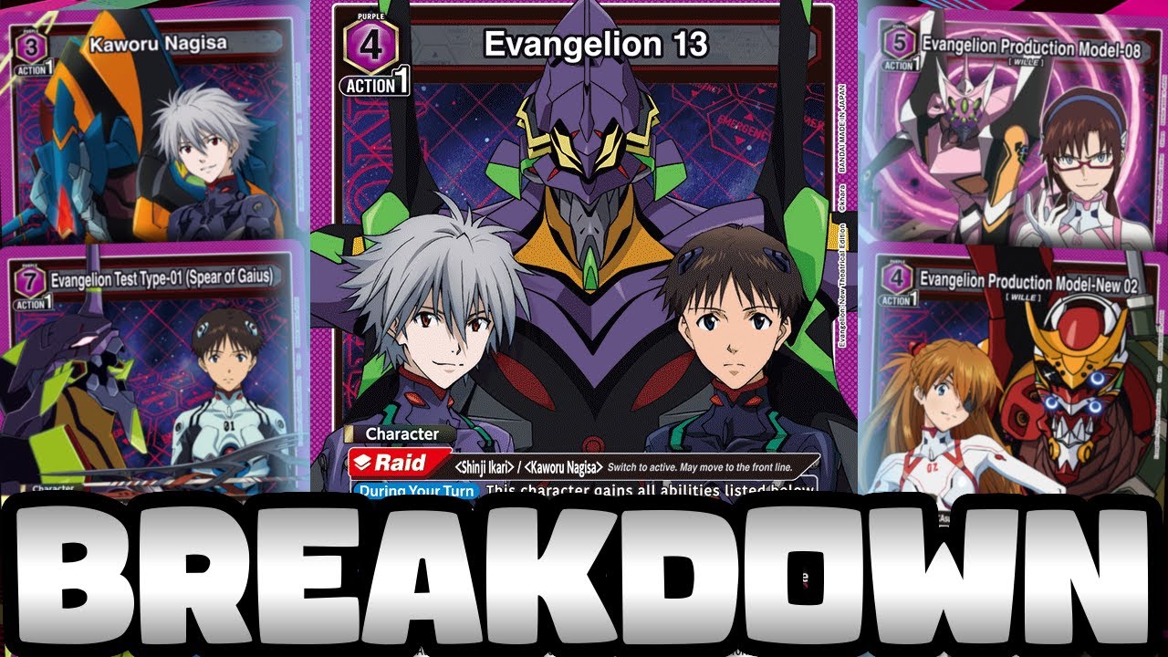 Broken 7c Eva & 2 Other Decks! Full Purple Evangelion Set (Union Arena)