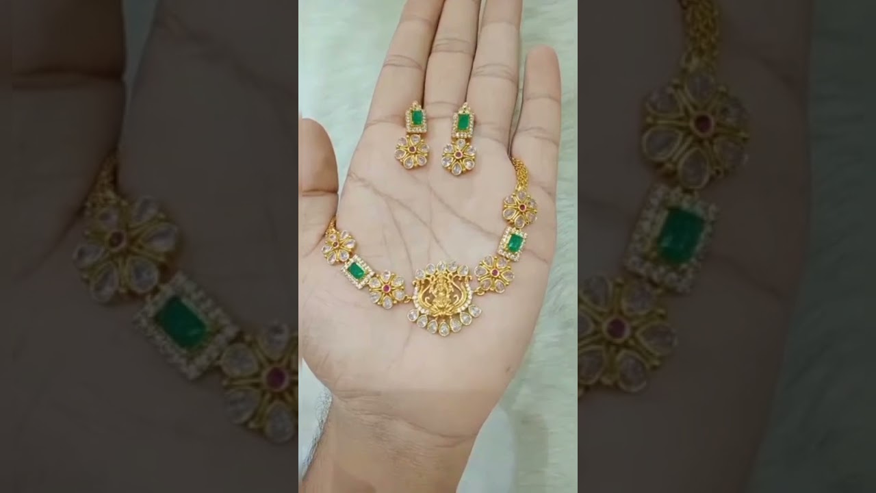 New collections matte finish necklace set 👌