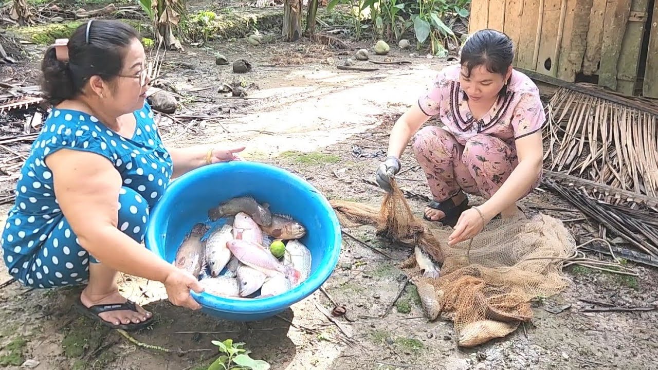 Thấy Phát Ham Khi 2 Mẹ Con Ra Vườn Chài Cá Mà Không Ngờ Dính Tới Cỡ Này | TKQ & Family T2233