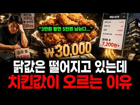 "닭값이 내려갔는데 치킨값은 올랐습니다" 3만원 치킨의 황당한 비밀