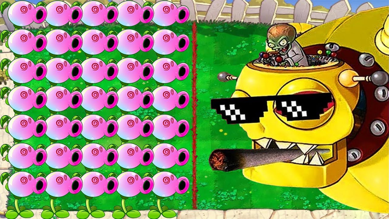 Hypno Pea Vs All Zombies Vs Giga Gargantuar Vs Dr Zomboss Plants Vs ...